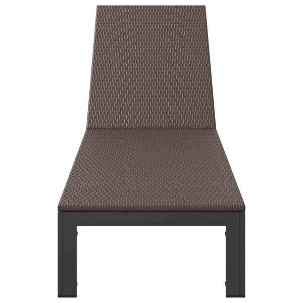 vidaXL Solseng 1-person Brun 60 x 200 x 27 cm polyrotting