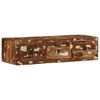 vidaXL Veggmontert TV-benk 100x32x25 cm gjenvunnet heltre