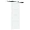 vidaXL Skyved&oslash;r ORKDAL 78 x 211 cm Konstruert tre Hvit og svart