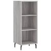 vidaXL Highboard gr&aring; sonoma 34,5x34x180 cm konstruert tre