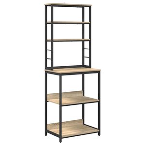 vidaXL Kj&oslash;kkenskap Sonoma eik 60 x 40 x 168 cm Konstruert tre