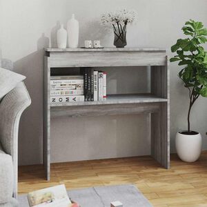 vidaXL Konsollbord gr&aring; sonoma 80x30x80 cm konstruert tre