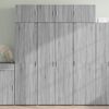 vidaXL Highboard gr&aring; sonoma 80x42,5x185 cm konstruert tre