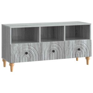 vidaXL TV-skap Gr&aring; Sonoma 102 x 34,5 x 50 cm Konstruert tre