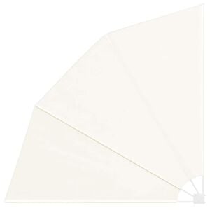 vidaXL Sammenleggbar sidemarkise for balkong krem 210x210 cm