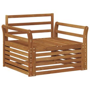 vidaXL 2 Stk Sofa med armlener Naturlig