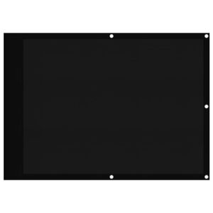 vidaXL Balkongskjerm svart 75x800 cm 100% polyester oxford