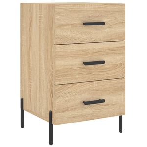 vidaXL Nattbord sonoma eik 40x40x66 cm konstruert tre