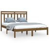 vidaXL Sengeramme honningbrun heltre 140x200 cm