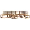 vidaXL Sofa sett 7 Stk Naturlig Solid akasietre