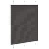 vidaXL plisségardin sort 110x100 cm Stoff Bredde 109,4 cm Polyester