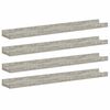 vidaXL Vegghyller 4 stk betonggr&aring; 60x9x3 cm
