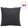 vidaXL Sofaputer 4 stk svart 40x40 cm stoff