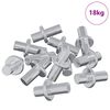 vidaXL Hylla Peg 4500 pcs s&oslash;lv 8,6 x 8,6 x 14,6 mm St&aring;l