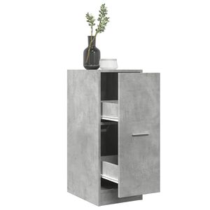 vidaXL Apotekskap betonggr&aring; 30x41x77,5 cm sponplater