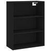 vidaXL Highboard svart 69,5x32,5x180 cm konstruert tre