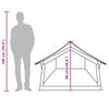 vidaXL Campingtelt 2 personer brun vanntett