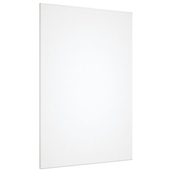 vidaXL Strukkede lerret 12 stk hvitt stoff og heltre furu