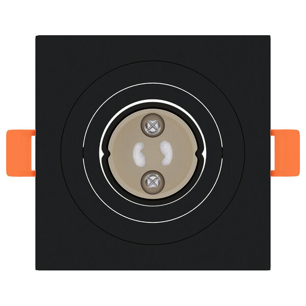 vidaXL Spotlights med søkelys 24 pcs Svart 9 x 9 x cm Aluminium