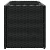 vidaXL Plantekasse med 2 potter svart 72x30x32 cm polyrotting