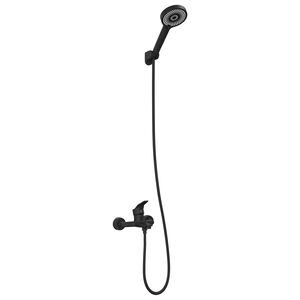 vidaXL Dusjhode Sett Svart G 1 / 2 tommer