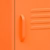 vidaXL Nattbord oransje 35x35x51 cm stål