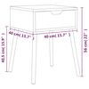 vidaXL Nattbord svart 40x40x56 cm konstruert tre
