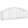 vidaXL Gabionkurv buet 150x50x40/60 cm galvanisert jern