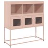 vidaXL Skjenk rosa 100,5x39x107 cm kaldvalset st&aring;l