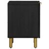 vidaXL Nattbord svart 40x33x46 cm heltre mango