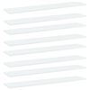 vidaXL Hylleplater 8 stk hvit 100x20x1,5 cm sponplate