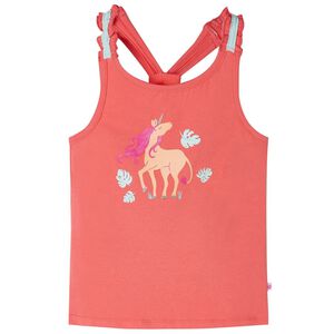 vidaXL Singlet for barn korall 116
