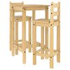vidaXL Barsett 3 deler heltre furu
