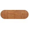 vidaXL Utendørs spisebord 280x90x75 cm heltre akasie