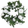 vidaXL Blomsterkranser for jul 6 stk v&aring;r hvit 250 cm