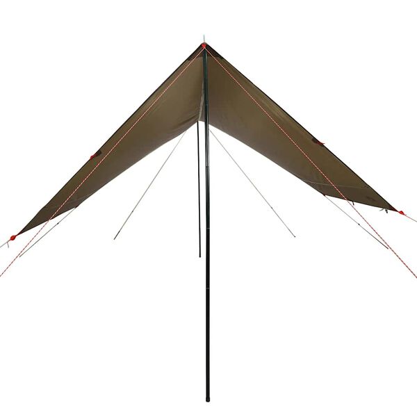 vidaXL Campingpresenning brun 438x376x212 cm vanntett