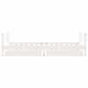 vidaXL Barnesengeramme med skuffer hvit 90x190 cm heltre furu