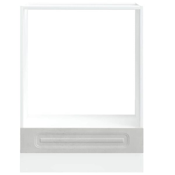 vidaXL Ovnskap Kalmar betonggrå konstruert tre