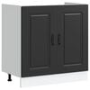 vidaXL Vask underskap Kalmar svart 80x46x81,5 cm konstruert tre