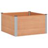 vidaXL H&oslash;ybed Brun 100 x 100 x 54 cm WPC og Aluminium