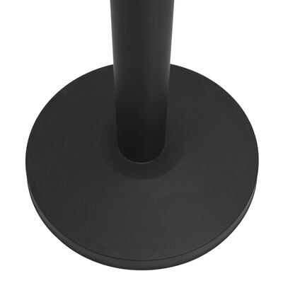 vidaXL Avsperringsstolper med bånd stål svart