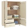 vidaXL Garderobe HAMAR honningbrun 99x45x137 cm heltre furu