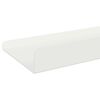 vidaXL Flytende hylle Veggmontert 2 pcs Hvit 60 x 9 x 2,5 cm St&aring;l
