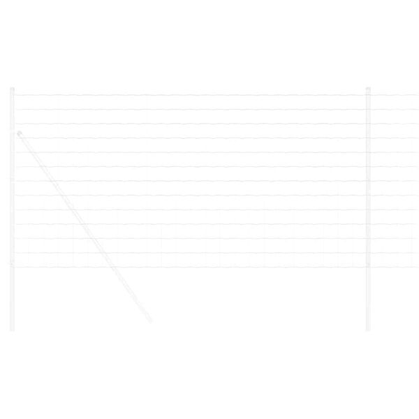 vidaXL Euro gjerde sølv 1.2 x 10 m Varmegalvanisert jern