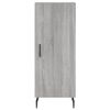 vidaXL Highboard gr&aring; sonoma 34,5x34x180 cm konstruert tre