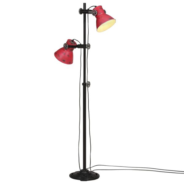 vidaXL Vegglampe 25 W m&oslash;rker&oslash;d 25x25x90/140 cm E27