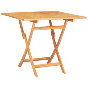 vidaXL Sammenleggbart hagebord 85x85x76 cm heltre teak