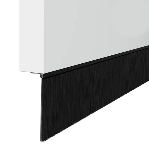 vidaXL Skru-p&aring; d&oslash;rb&oslash;rste tetninger 6 pcs Svart 100 cm