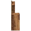 vidaXL Sminkebord med speil gammelt tre 74,5x40x141 cm