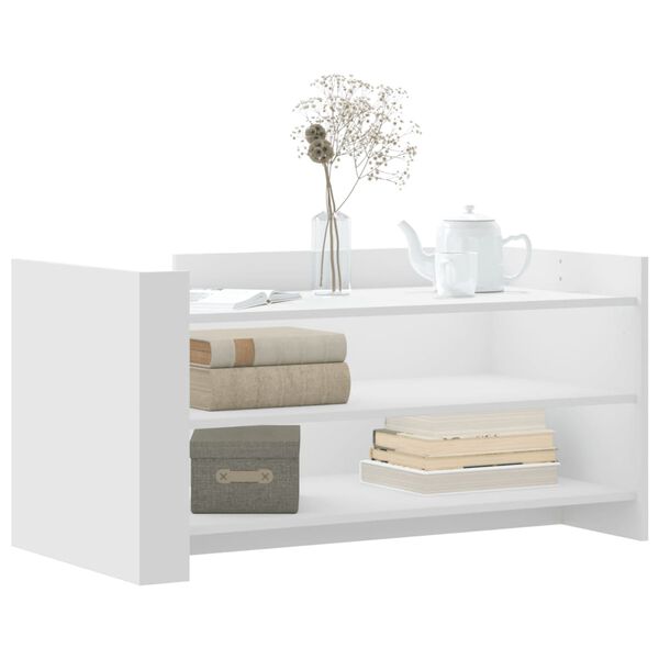 vidaXL Salongbord hvit 100x50x50 cm konstruert tre